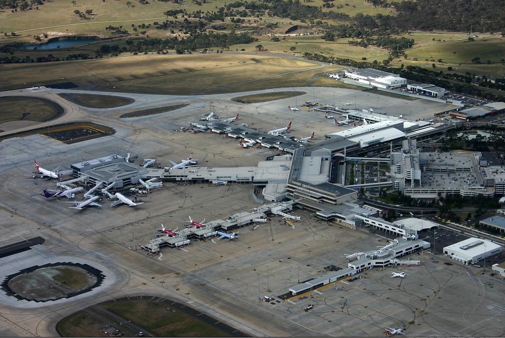 Airport in Melbourne. 