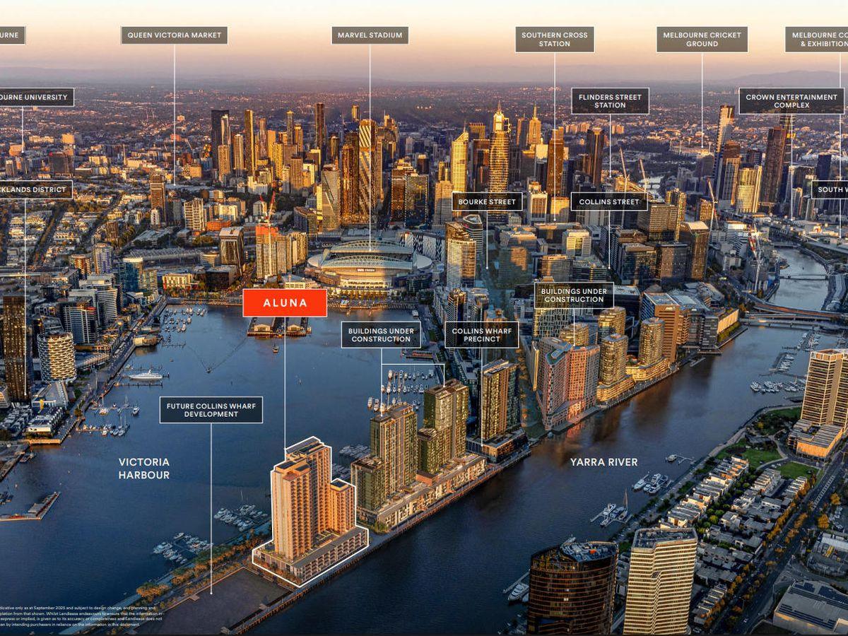 toàn cảnh dự án Collins Wharf Collection trong Melbourne