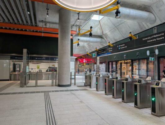 Anzac Station, a part of Metro Tunnel project in Melbourne