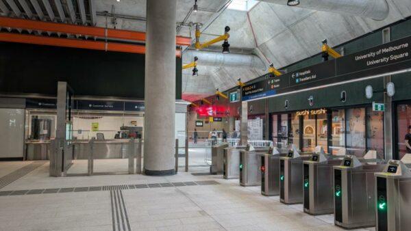 Anzac Station, a part of Metro Tunnel project in Melbourne
